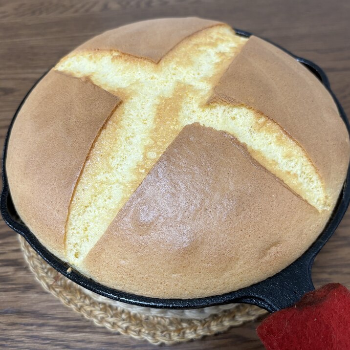 スキレットで絵本のパンケーキ♡
